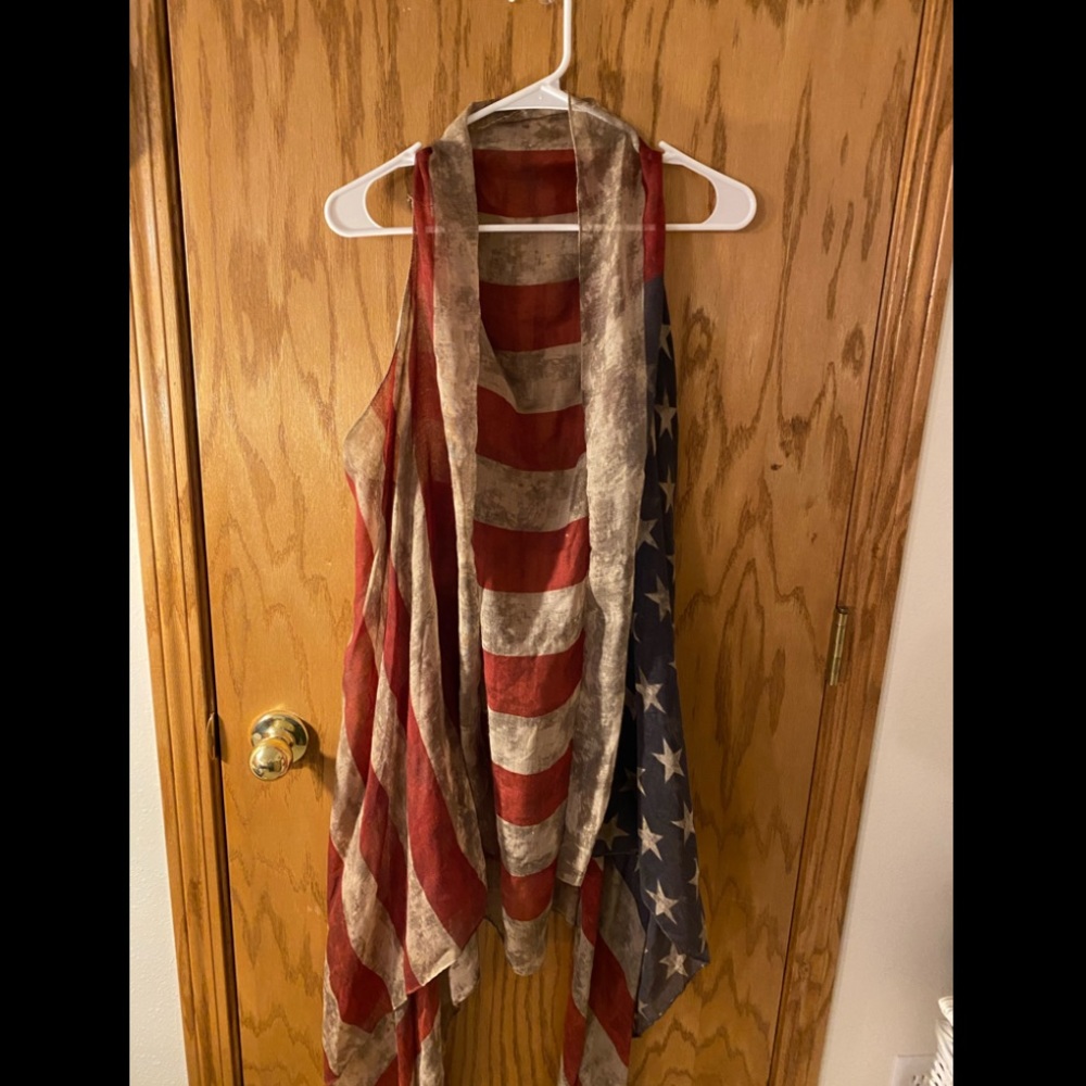 american flag cardigan